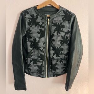 Marc New York Black and Gray Floral Women's Jacket